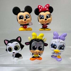 Disney Doorables Mickey Mouse Minnie Daisy Clarabelle Figaro ULTRA RARE RETIRED
